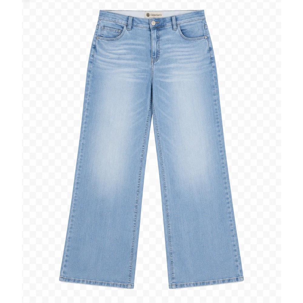 Democracy Ab Technology Jeans Light Blue 16 Slimming Stretch Denim Wide Leg